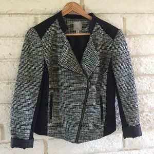 Halogen Cropped Boucle Jacket
